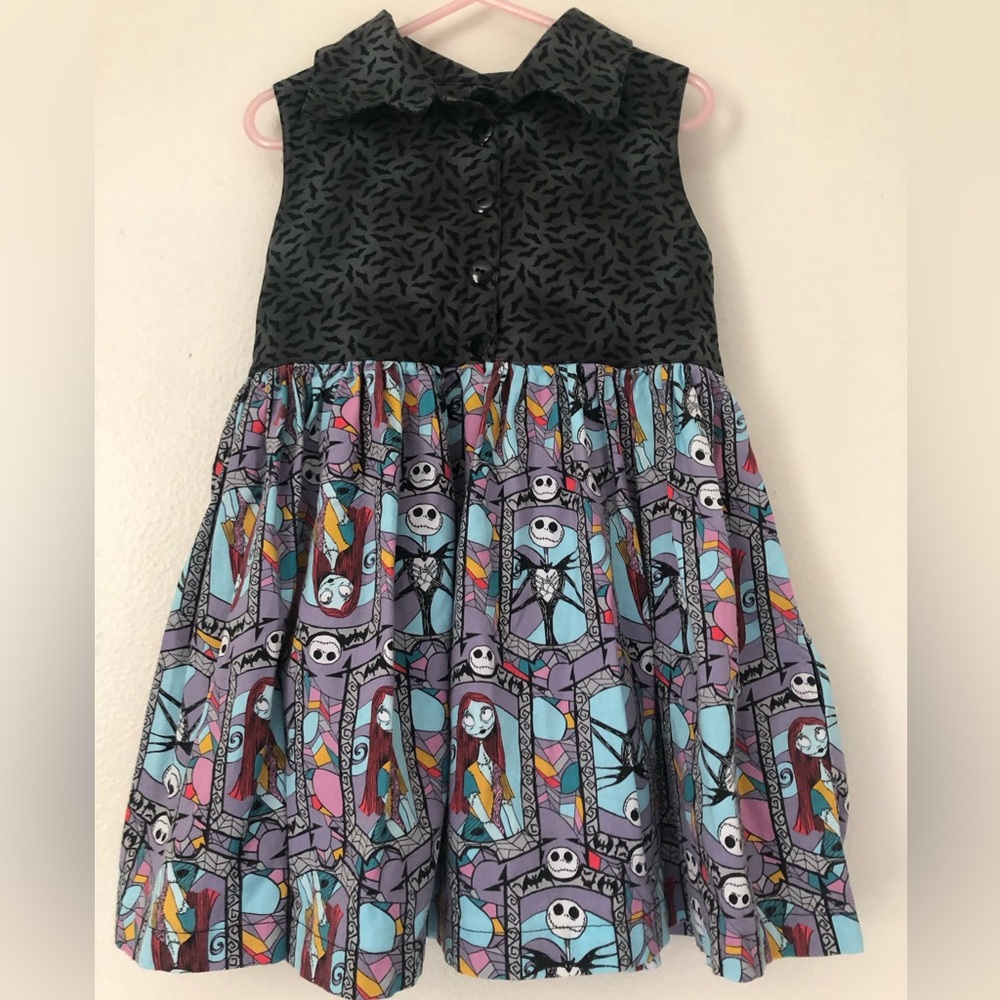 4T Nightmare Before Christmas Unique Handmade Dress With Pockets GUC